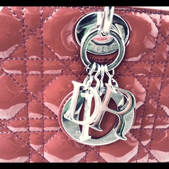 CHRISTIAN DIOR Dark RED / light Burgundy patten leather Cannag Bag - Picture 10 of 16